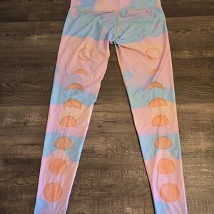 Teeki Pastel Pink and Blue Kids Leggings